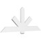 Ekena Millwork Kennewick Architectural Grade PVC Gable Bracket, 72"W x 30"H x 2"D x 6"F, 10/12 Pitch GBP072X30X0206KEN00 - alternate 1